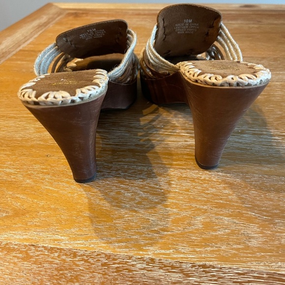 Sam Edelman Brown Woven Women's Sandals SZ 10 - Picture 2 of 6